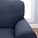 Home Fashion Designs Form Fit, Slip Resistant, Stylish Furniture Shield/Protector Featuring Lightweight Corduroy Fabric. Lucia Collection Basic Strapless Slipcover Brand. (Loveseat, Grey)
