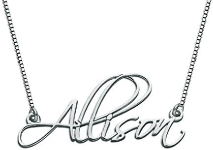 Personalized Name Necklace 925 Sterling Silver Custom Made with Any Name!