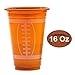 JOYIN 72 Pcs 16oz Football Plastic Cups, Disposable Party Cups Tableware for Football Party, Tailgate Events, Birthday Party Supplies Favors, Football Decorations