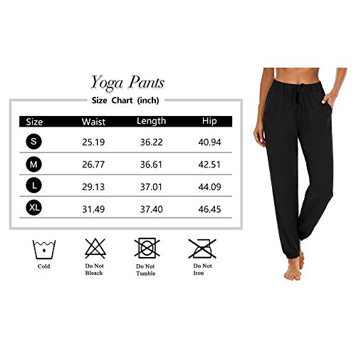 Sarin Mathews Womens Joggers Yoga Sweatpants Loose Comfy Workout