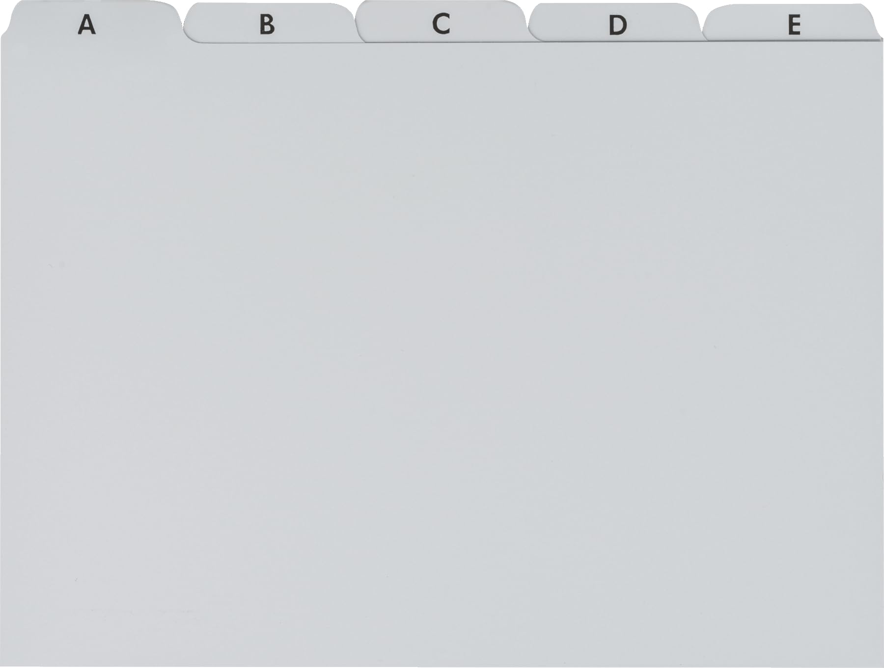 Brunnen Filing Cards A-Z A5 40 mm Plastic Grey