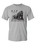 Jacted Up Tees Men's RIP Harambe Cincinnati Zoo T-Shirt
