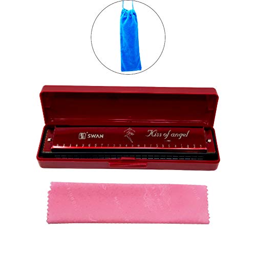 image for Ladnis Harmonica C 24 Holes Mouth Organ Best Gift For Professional Pla