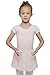 JEE.MDNMD.OO Girls' Flutter Sleeve Skirted Leotard Ballet Pink