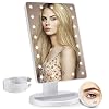 COSMIRROR Lighted Makeup Vanity Mirror with 10X Magnifying Mirror, 21 LED Lighted Mirror with Touch Sensor Dimming, 180…