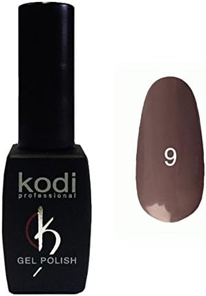 Kodi Professional color Gel LED UV Genuine Nail Polish Soak Off 8ml 0.28Fl Oz Beige and Plum #9