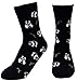 JJMax Women's Cute Black and White Panda Bear Endangered Species Socks, Lil Pandas, One Size