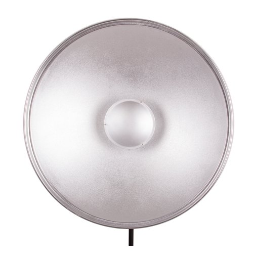 StudioPRO Black/Silver Beauty Dish 22 with Honeycomb Grid Interchange (Great For Weddings & On Location)