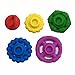 5 PC Rainbow Stacker Toy Teether Sensory Silicone rings for baby and children of all ages