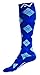 A-Swift Compression Socks (1 pair) for Women & Men by Best For Running, Athletic Sports, Crossfit, Flight Travel - Suits Nurses, Maternity Pregnancy - Below Knee High (Blue Argyle, Medium)