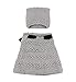 Sumolux Girls Kids Warm Owl Hats and Scarf Set Knitted Coif Hood/Shawl Beanies for Winter