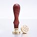 Shappy 2 Pieces Sealing Stamps Vintage Removable Wax Seal Stamp Set Love and Rose Pattern with 1 Piece Wooden Handle