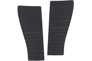 CNNELL Satin Black Finish Hood Louver Ornament Set Compatible With Chevy Camaro Z28 & IROC 1985-1990 Left and Right Hood Louver Inserts 748557