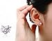 18k White Gold Plated Swarovski Crystal Zircon Mini Cute Lovely Cat Earrings Stud E160