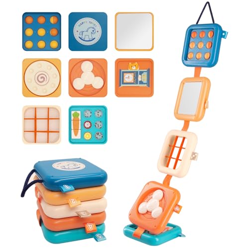 BESCOST Busy Board Montessori, Baby Activity Cube, Toy for Baby Over 18 Months, Fine Motor Educational Toys, Toys Gifts for Boys Girls Birthday Christmas