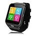 ljersa 1.54" Unlocked Quad-band S29 Smart Watch Phone Support Camera TF Card Micro SD Card SIM Card Bluetooth Wrist Smartwatch Smart Mobile Phone (Black)