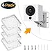 (Pack of 4) Wyze cam V2 Wall Mount Bracket, Wall and Ceiling Mount for Wyze Cam V2 C2 Indoor Outdoor 1080p HD Cameras, Full Install Kit (NOT Including Cameras)