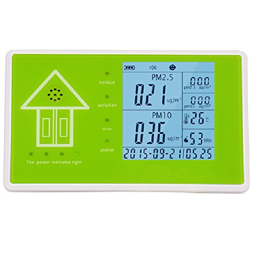 Umootek 10 in 1 Multifunctional Indoor/Outdoor Air Quality Monitor Accurate Testing TOVC, Formaldehyde, PM2.5,PM10, Methylbenzene,Humidity and Temperature-24-Hour Real-time Monitoring