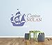 Custom Pirate Boat Name Wall Decal - Pirate Boy Room Decor - Nursery Wall Decals - Captain Pirate Vinyl Sticker for Boys