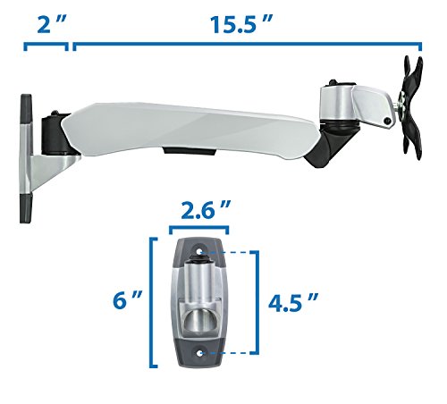 Mount-It! MI-34114 LCD Wall Mount, Silver