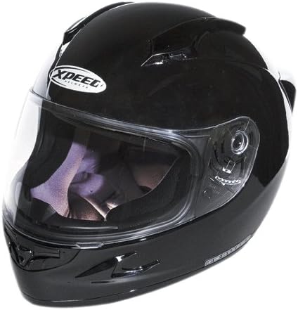 Xpeed Helmet XF 708 Solid Helmet (Black, Small)