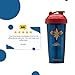 PERFORMA Marvel Shaker - Original Series, Leak Free Protein Shaker Bottle With Actionrod Mixing Technology For All Your Protein Needs! Shatter Resistant & Dishwasher Safe (Captain Marvel)(28oz)