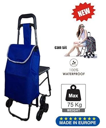 TAVALAX Einkaufstrolley Tris Floral - Klappbar & Wasserdicht Bis 75kg