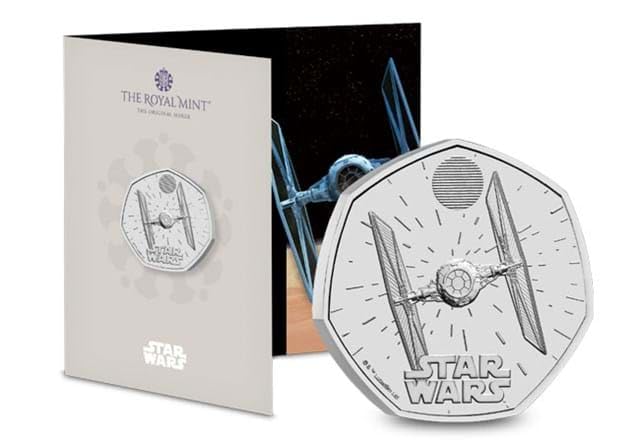 2024 Star Wars 06 TIE Fighter UK 50p Brilliant Uncirculated Coin Mint Pack