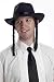 Forum Novelties Men's Adult Rabbi Hat with Payes Costume Accessory, Black, One Size primary