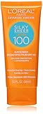 L'Oreal  Paris Advanced Suncare Silky Sheer Lotion SPF 100, For All Skin Types, 3 Fluid Ounce