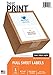 Full Sheet - Best Print Address Labels - 8-1/2