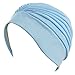 Bon Bonito Great For Swimming,Polyester Latex Lined Pleated Women's Swim Bathing Turban