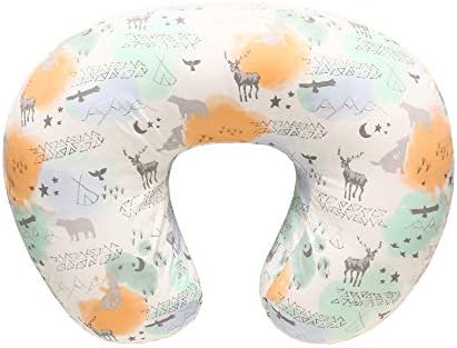 Baby Nursing Pillow Slipcover, Only Designed for LAT Baby Nursing Breastfeeding Pillows (Graffiti Animals)