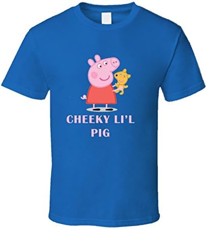 Pepper Pig Cheeky Li'l Pig Kids T-Shirt M Royal Blue