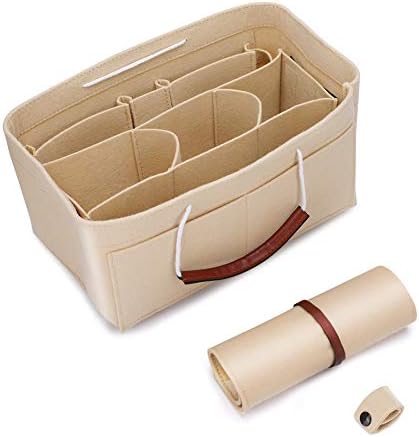Felt Handbag Bag Organiser, Women's Purse Organizer Insert and Liner Travel Storage Cosmetic Pockets Bag in Bag Cosmetic Pouch Diaper Bag Organizer …