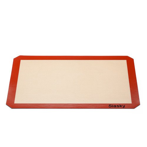 2Pcs Premium 16” X 12” Silicone Non Stick Baking Mats, Siasky Non Toxic Heat Resistant and FDA Approved Baking Sheets, Non Stick Silicon Liner for Bake Pans & Pastry Rolling - Thumbnail 2