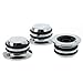 Andoer 3PCS Chromed Metal Knobs Hat Tone Volume Replacement Guitar Parts