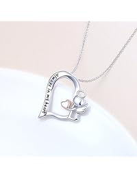 Collar de plata de ley grabado con texto en inglés "Always in my heart" con alas de ángel de hada para mujeres y niñas, plata de ley