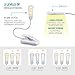 Vekkia Rechargeable 7 LED Book Light, Easy Clip on Reading Lamp for Reading in Bed. 3 Brightness × 3 Color, 2.1 oz Lightweight, Up to 70 Hours Reading. Perfect for Bookworm