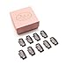 Dofash 30Pcs Snap Comb Hair Clips 9-Teeth Wig Clips with Rubber Metal Snap Combs Clips for Hair Extensions Hair Accessories for Women (Dark Brown)thumb 3