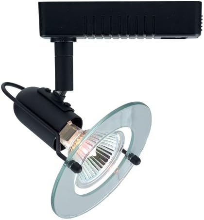 Jesco Lighting HLV10650BK Mini Deco 106 Series Low Voltage Track Light Fixture, 50 Watt, Black Finish