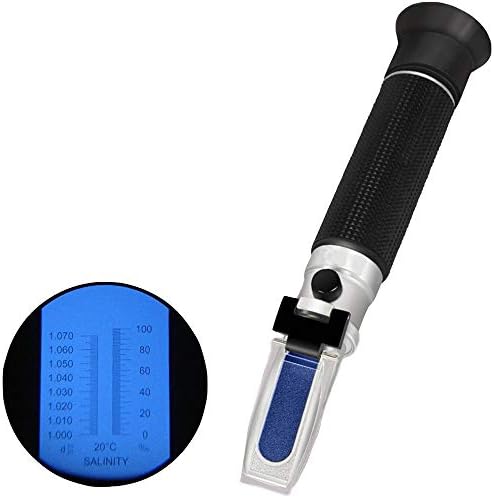 Seawater Salinity Meter, High Precision, Automatic Temperature Compensation, Suitable for Aquarium Marine Monitoring, Scientific Research, 19.54Cm