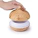MERKIT Portable 300ml Cool Mist Humidifier and Ultrasonic Aromatherapy Essential Oil Diffuser (Natural Wood Color)