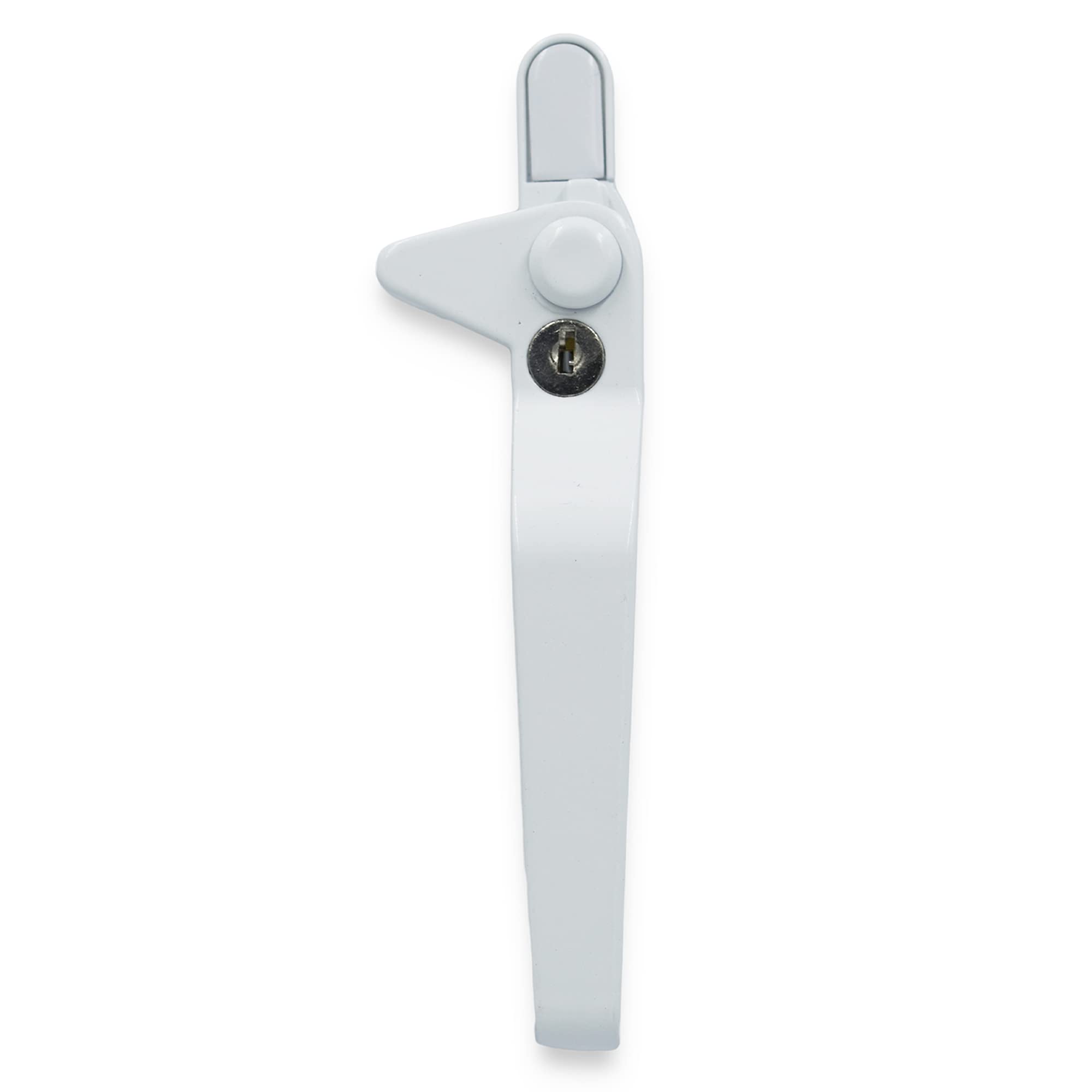 WMS uPVC Window Handle Cockspur Window Handle White Douable Glazed 17mm Backset Right Hand