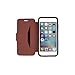 OTTERBOX Strada Series Leather Wallet Case for iPhone 6 PLUS/6s Plus - Frustration FRĒe Packaging - Chic Revival (Warm Black/Maroon Leather)