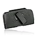For Samsung Galaxy J7 , S7 EDGE , GALAXY S6 EDGE PLUS , GALAXY NOTE 8 , NOTE 5 , NOTE 4 , NOTE 3 , NOTE 2 EXTRA LARGE Horizontal Leather Pouch Carrying Cover Case Holster w/ Belt Clip Magnetic Closure - Swivel Black