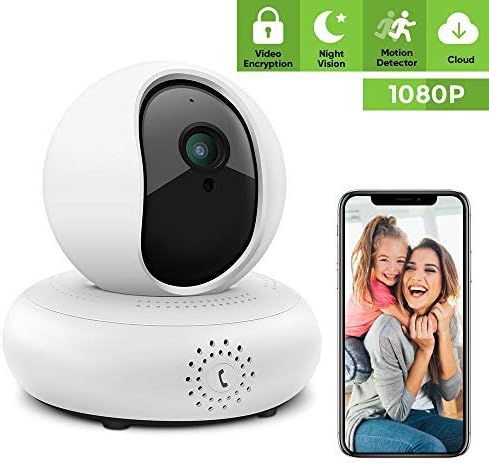 Security Camera Wireless Pet Camera - 1080P IP Camera 2.4Ghz Full HD Indoor Security Camera Wireless Camera Surveillance Camera Wireless with IR Night Vision, Motion Detection and Two-Way Audio