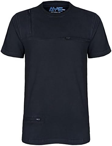 AyeGear T3 Tshirt with 3 Discreet Pockets, Premium Quality, Ultra Soft Touch Feel, Sports and Travel Tshirt