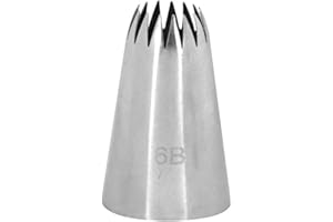 1 Piece French Fine Cut Star 6B Icing Piping Nozzles Cream Baking Pastry Cake Tip Decorating Tools Practical and Attractive