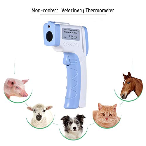 ZUZU Digital Pet Thermometer Non-Contact Infrared Veterinary Thermometer for Dogs Cats Horses Dog Thermometers